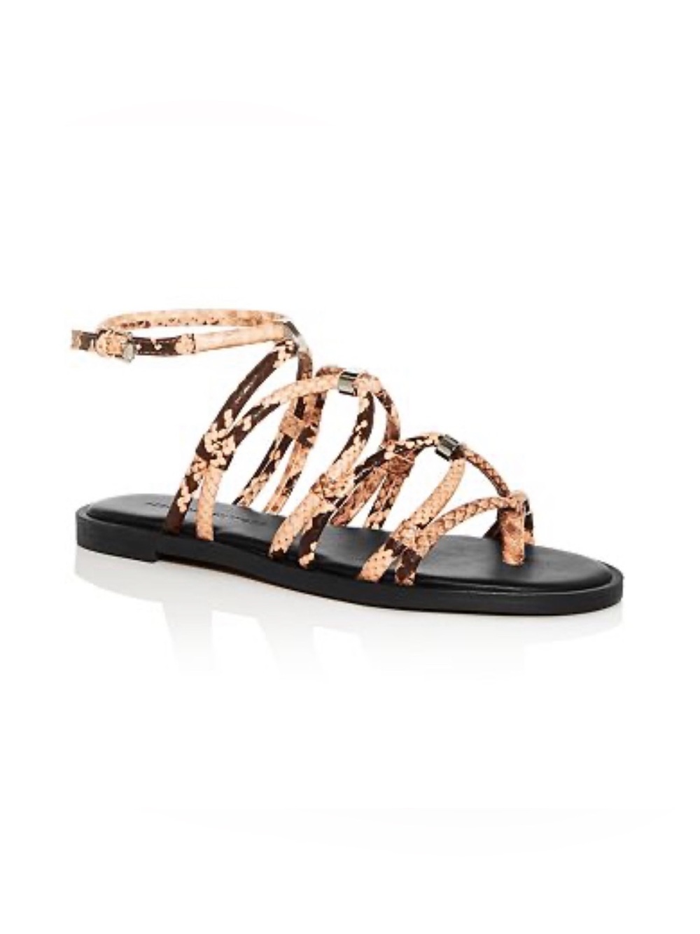 Rebecca Minkoff Sarle Too Strappy Sandals Size 6.5 Rosewood Leather Never Worn
